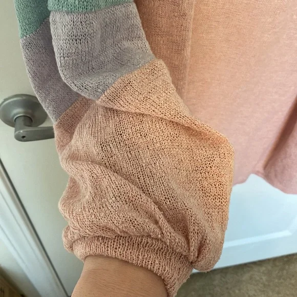 Color Block Long Cardigan - Picture 4 of 4